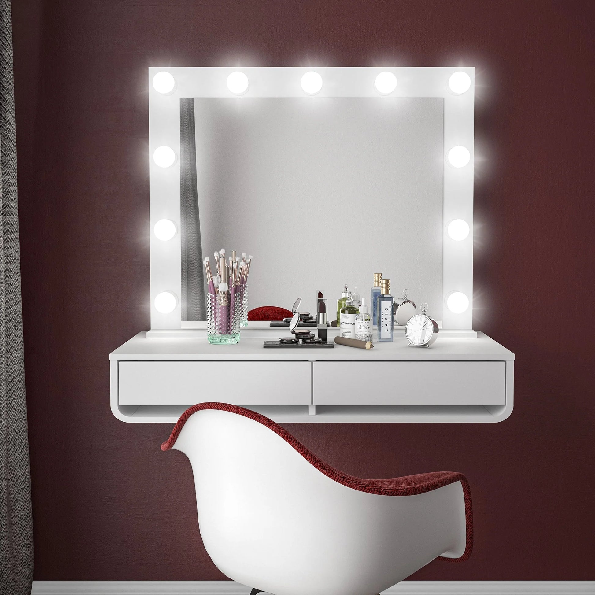 Elevate Your Beauty Routine with the Boahaus Sivas Lighted Mirror - Perfect Illumination & Stylish Design