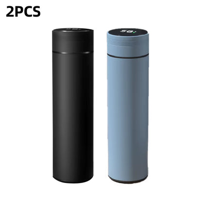 500ml Smart Stainless Steel Water Bottle with Temperature Display - Leakproof Vacuum Flask for Coffee, Milk & More - Perfect Christmas Gift!