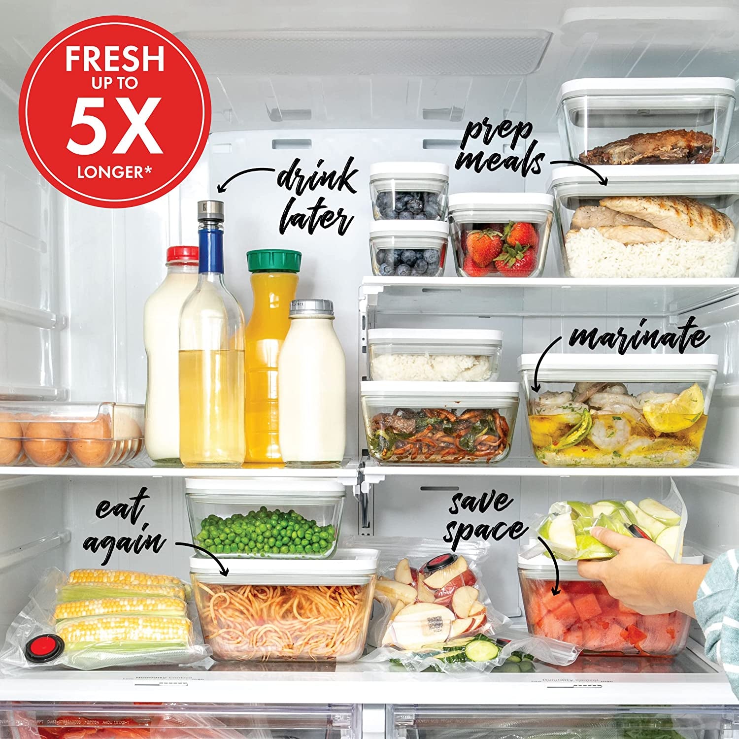 Premium Large Airtight Glass Food Storage Container for Fresh Meal Prep