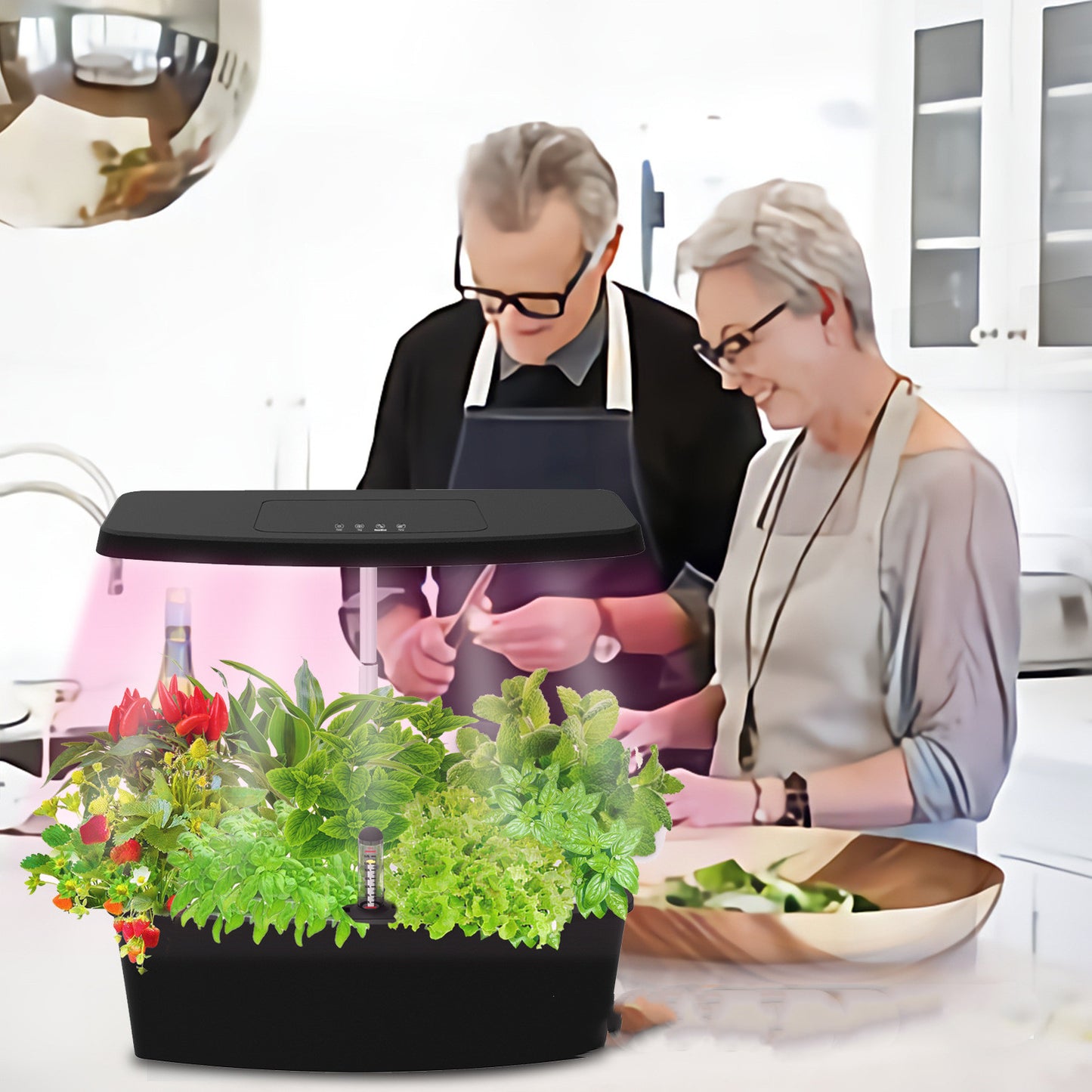 Revolutionize Your Indoor Gardening with the Ultimate 12-Hole Smart Planter and Grow Light System
