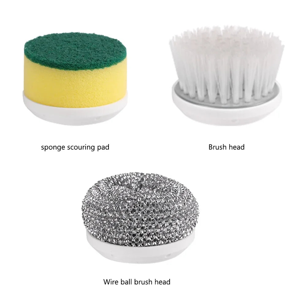 7-in-1 Cordless Power Scrubber - Versatile Electric Spin Cleaner with 8 Rotatable Brush Heads for Effortless Bathroom, Tub, and Tile Cleaning
