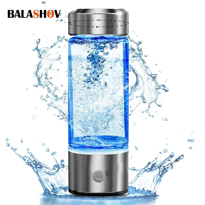 Portable Hydrogen-Rich Water Generator Bottle with Titanium Filter - USB Rechargeable Health Cup