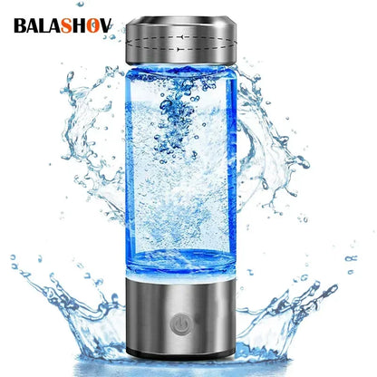 Portable Hydrogen-Rich Water Generator Bottle with Titanium Filter - USB Rechargeable Health Cup