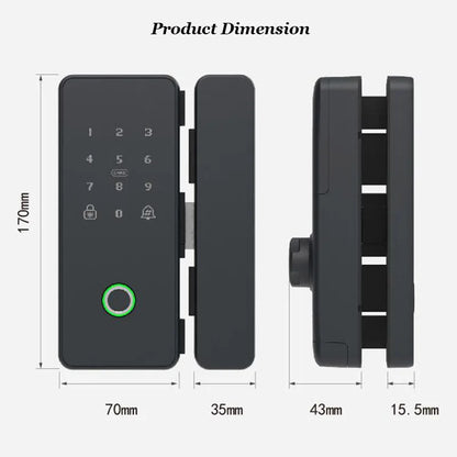 Advanced Biometric Smart Door Lock with Keypad - Secure Your Home with Fingerprint Technology!