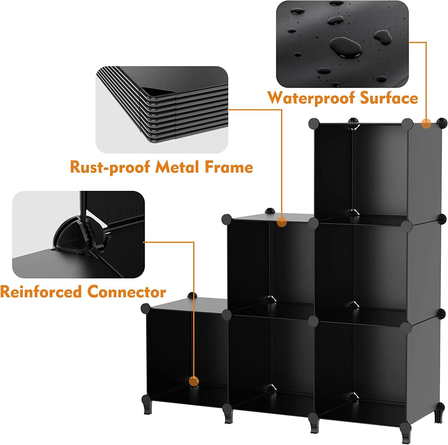 Stylish 9-Cube Closet Organizer - Versatile Storage Solution for Bedroom, Kids Room, Bathroom, and More!