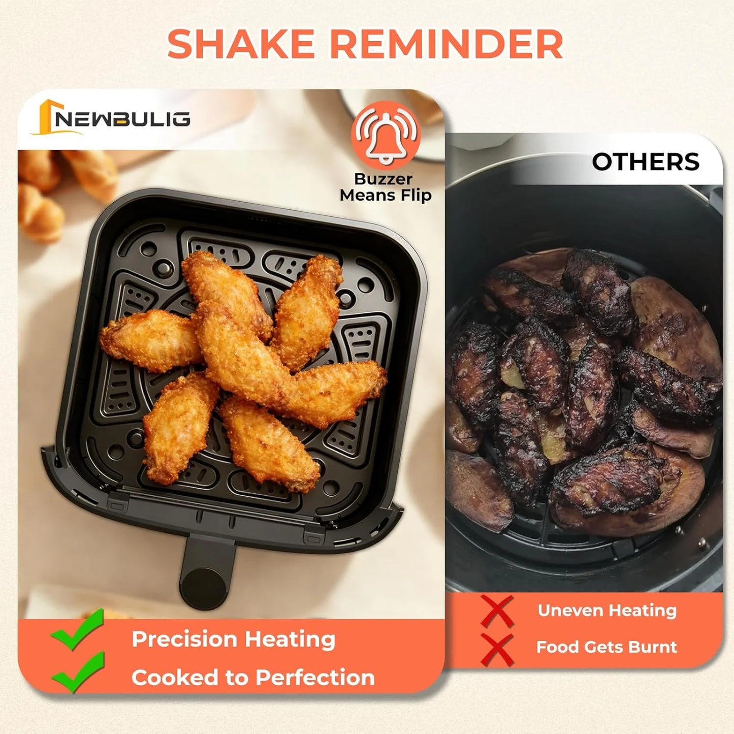 Transform Your Cooking with the Revolutionary 4Qt Air Fryer - Featuring Easy View Window, Interior Light, Digital Touchscreen & 8 Cooking Presets!