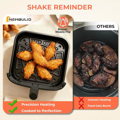 Transform Your Cooking with the Revolutionary 4Qt Air Fryer - Featuring Easy View Window, Interior Light, Digital Touchscreen & 8 Cooking Presets!