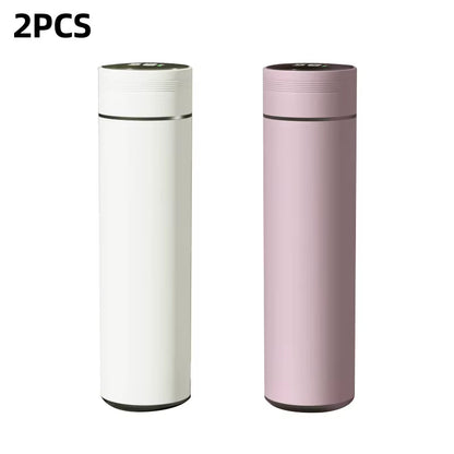 500ml Smart Stainless Steel Water Bottle with Temperature Display - Leakproof Vacuum Flask for Coffee, Milk & More - Perfect Christmas Gift!