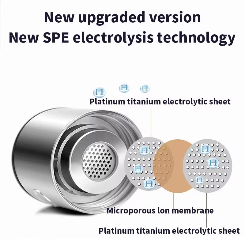 Portable Hydrogen-Rich Water Generator Bottle with Titanium Filter - USB Rechargeable Health Cup