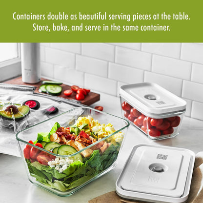 Premium Large Airtight Glass Food Storage Container for Fresh Meal Prep