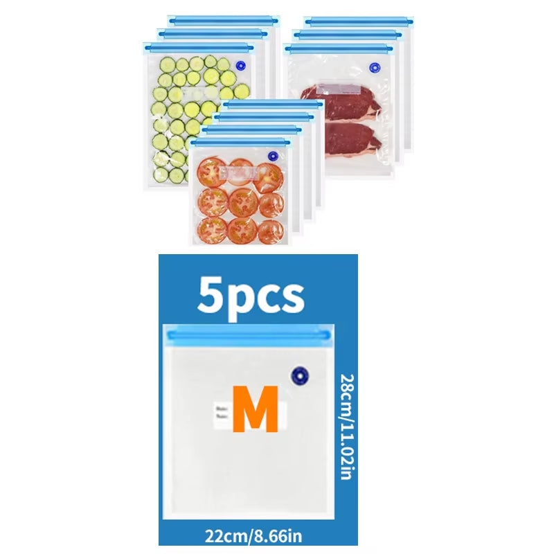 Portable Handheld Vacuum Sealer for Food Storage - Prevent Cross Contamination + 50 Vacuum Seal Bags Included!