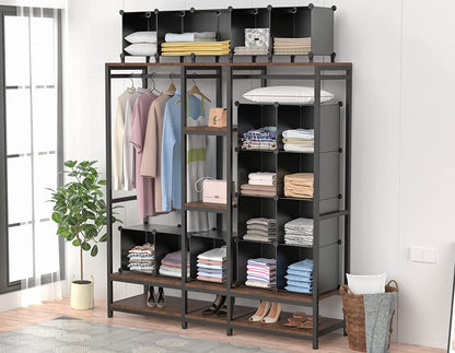 Stylish 9-Cube Closet Organizer - Versatile Storage Solution for Bedroom, Kids Room, Bathroom, and More!