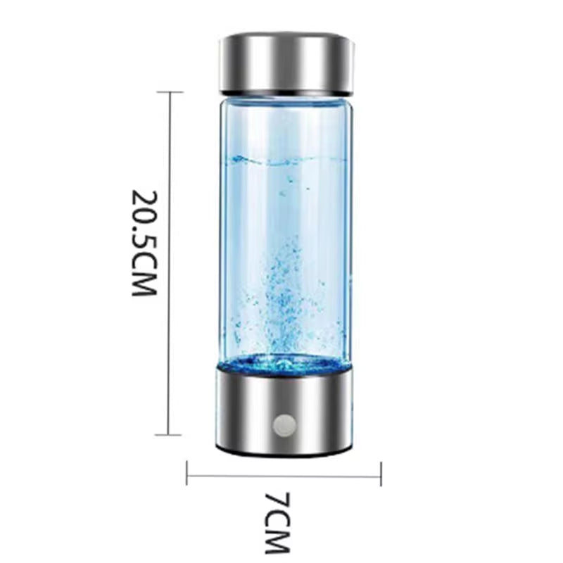 Portable Hydrogen-Rich Water Generator Bottle with Titanium Filter - USB Rechargeable Health Cup