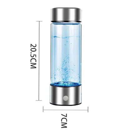 Portable Hydrogen-Rich Water Generator Bottle with Titanium Filter - USB Rechargeable Health Cup