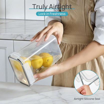 24-Piece Airtight Food Storage Container Set - BPA Free, Multiple Sizes for Cereal, Pasta, Snacks & More, Includes 24 Labels, Dishwasher Safe (Lids Not Included) - Sleek Black Design