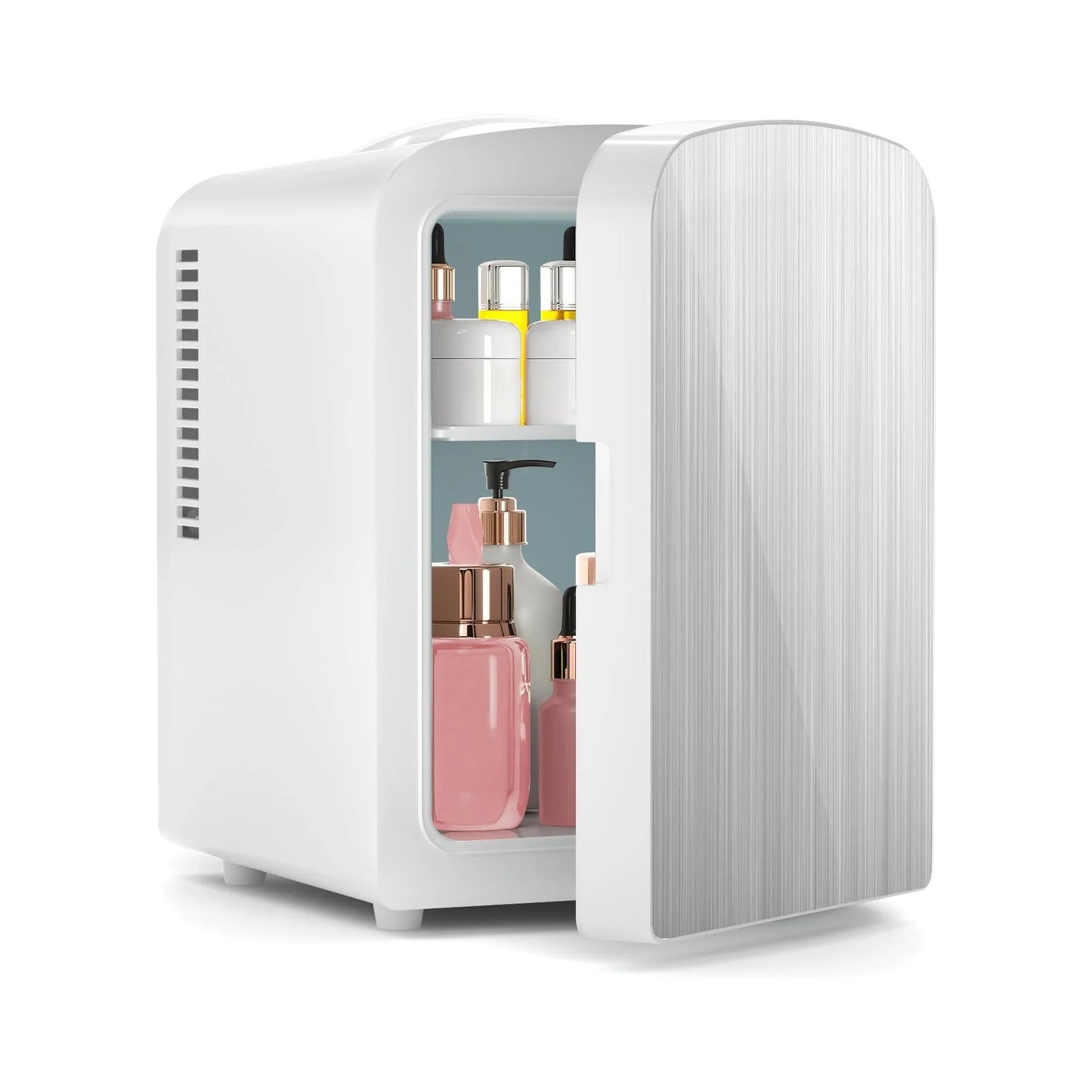 Compact 4L Mini Portable Fridge - Your Perfect Companion for Skincare, Beverages, and More - Ideal for Home, Dorm, Car & Office