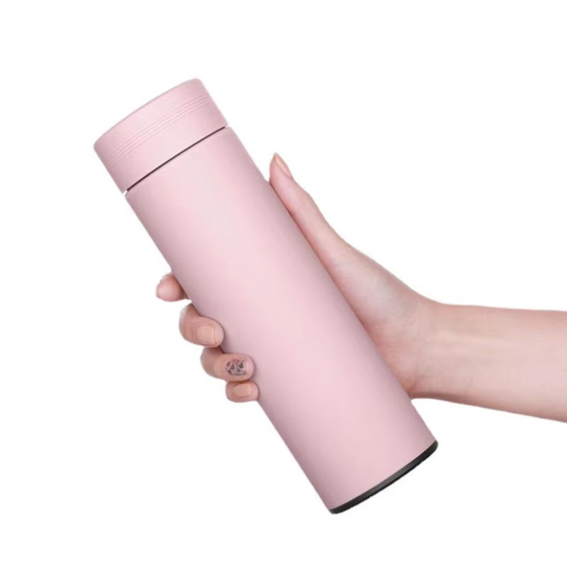 500ml Smart Stainless Steel Water Bottle with Temperature Display - Leakproof Vacuum Flask for Coffee, Milk & More - Perfect Christmas Gift!