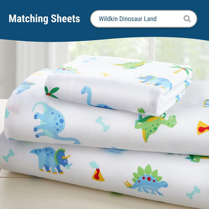 Dinosaur Land Kids Cotton Toddler Comforter Set - Soft, Lightweight, Perfect for Standard Crib Mattresses