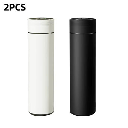 500ml Smart Stainless Steel Water Bottle with Temperature Display - Leakproof Vacuum Flask for Coffee, Milk & More - Perfect Christmas Gift!