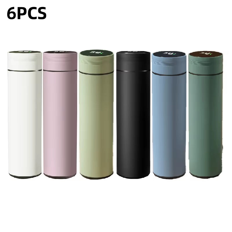 500ml Smart Stainless Steel Water Bottle with Temperature Display - Leakproof Vacuum Flask for Coffee, Milk & More - Perfect Christmas Gift!