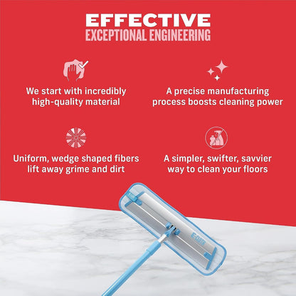 Revolutionary Deep Clean Mop - Eco-Friendly, Reusable Cloth Pad for Effortless Home Cleaning on All Hard Floors!
