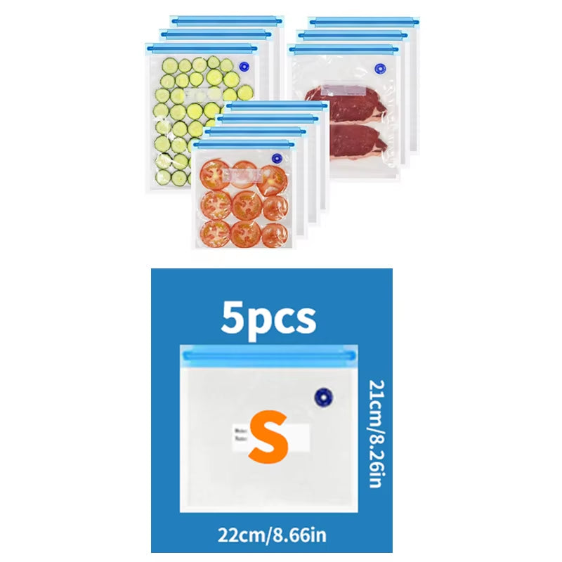 Portable Handheld Vacuum Sealer for Food Storage - Prevent Cross Contamination + 50 Vacuum Seal Bags Included!