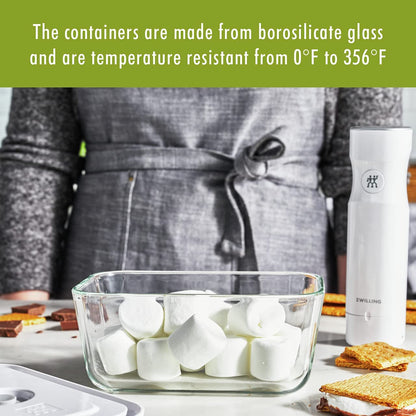 Premium Large Airtight Glass Food Storage Container for Fresh Meal Prep