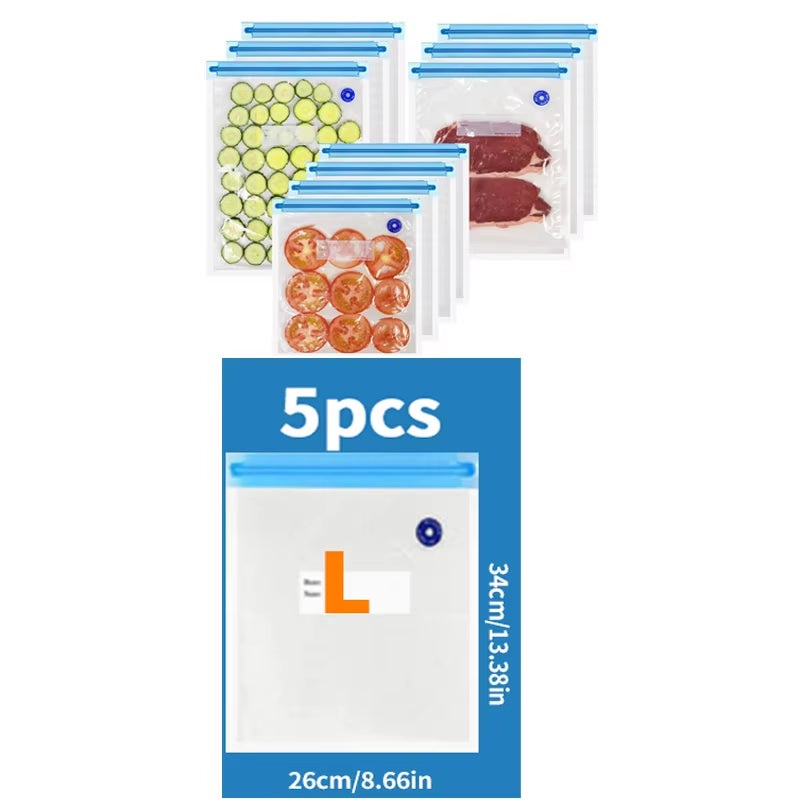 Portable Handheld Vacuum Sealer for Food Storage - Prevent Cross Contamination + 50 Vacuum Seal Bags Included!