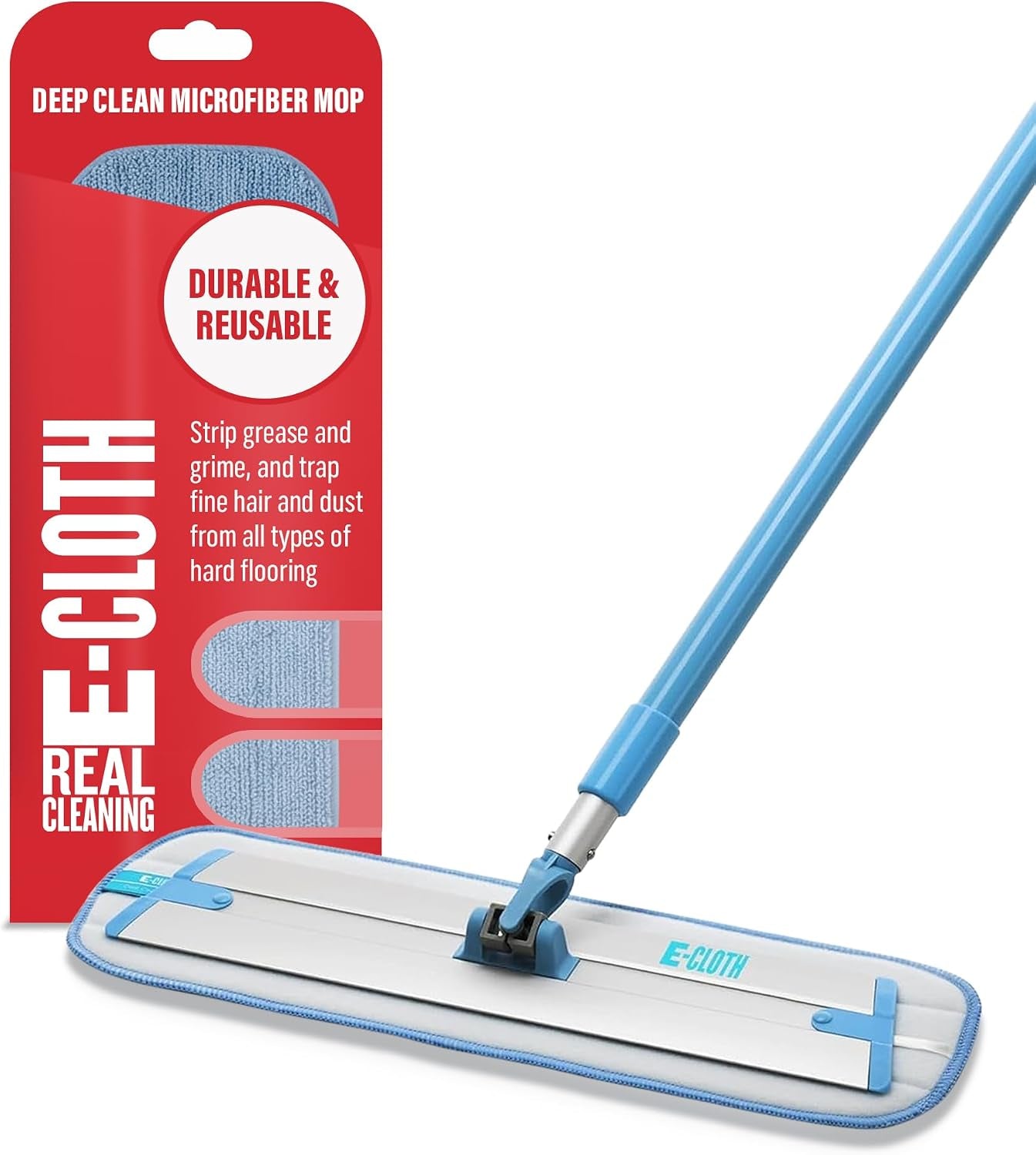 Revolutionary Deep Clean Mop - Eco-Friendly, Reusable Cloth Pad for Effortless Home Cleaning on All Hard Floors!
