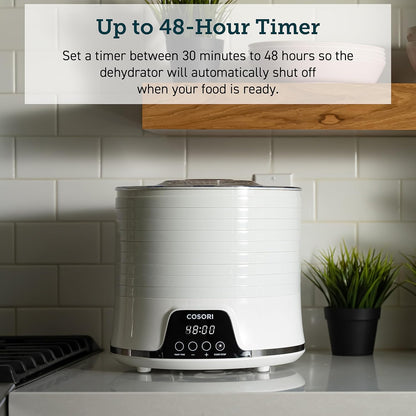 Premium Food Dehydrator with 5 BPA-Free Trays, Adjustable 165°F Temperature Control, 350W Power