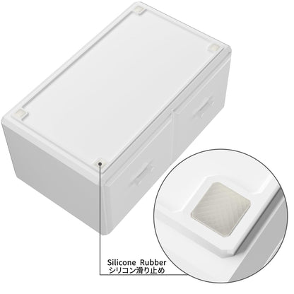 Elegant 12-Drawer Makeup Organizer - Stylish White Cosmetic Storage Solution