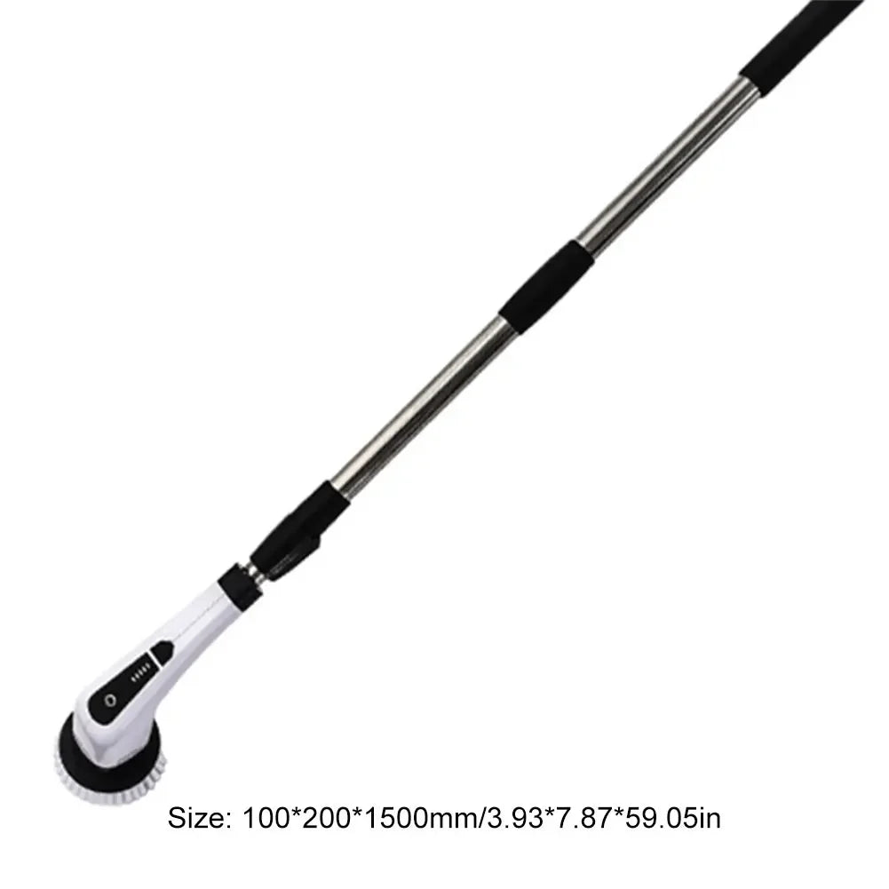 7-in-1 Cordless Power Scrubber - Versatile Electric Spin Cleaner with 8 Rotatable Brush Heads for Effortless Bathroom, Tub, and Tile Cleaning