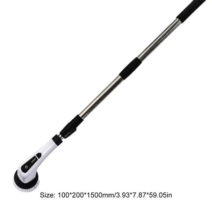 7-in-1 Cordless Power Scrubber - Versatile Electric Spin Cleaner with 8 Rotatable Brush Heads for Effortless Bathroom, Tub, and Tile Cleaning