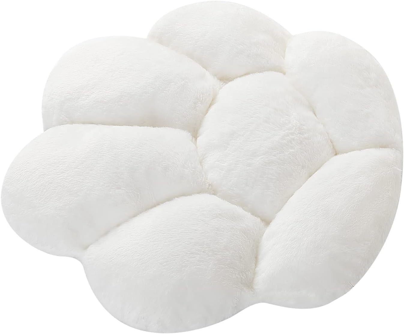 Adorable Cat Paw Cushion - Kawaii 31.4" x 27.5" Comfy Seat Pad for Gaming Chairs, Sofa & Office Decor - Cute White Floor Pillow