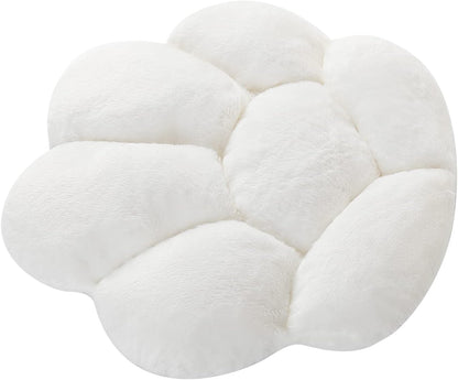 Adorable Cat Paw Cushion - Kawaii 31.4" x 27.5" Comfy Seat Pad for Gaming Chairs, Sofa & Office Decor - Cute White Floor Pillow